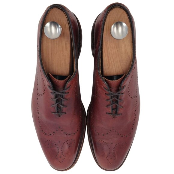 Allen Edmonds Fairfax Dress Shoes Mens size 8 Brown Leather Wholecut Oxfords USA - Picture 10 of 11